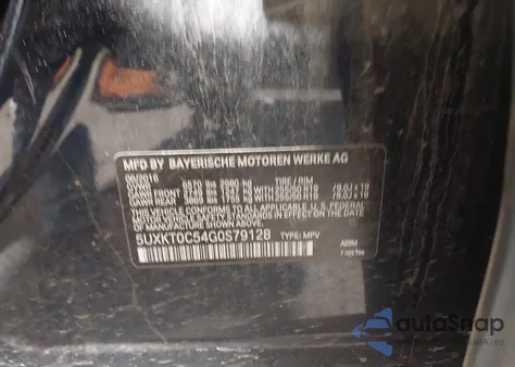 2016 BMW X5 Edrive xDrive40E from USA, damaged, VIN 5UXKT0C54G0S79128